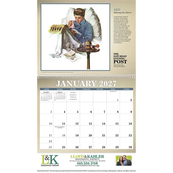 The Saturday Evening Post... from ASI 40480 Koozie Group / Norwood Triumph Calendar