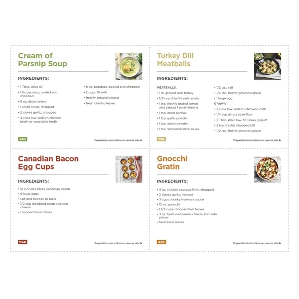 Healthy Eating... from ASI 40480 Koozie Group / Norwood Triumph Calendar