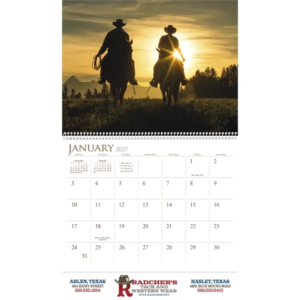 Visions of the West... from ASI 40480 Koozie Group / Norwood Triumph Calendar