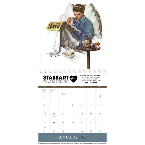 The Saturday Evening Post... from ASI 40480 Koozie Group / Norwood Triumph Calendar