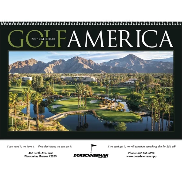Golf America... from ASI 40480 Koozie Group / Norwood Triumph Calendar