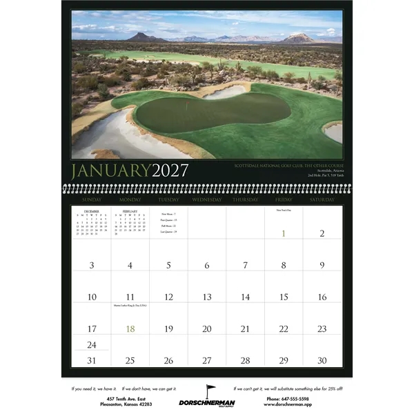 Golf America... from ASI 40480 Koozie Group / Norwood Triumph Calendar