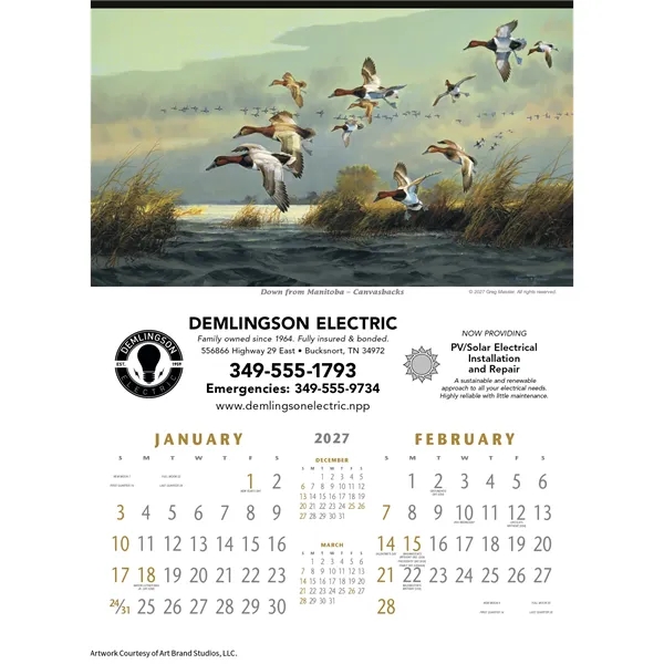 North American Waterfowl... from ASI 40480 Koozie Group / Norwood Triumph Calendar