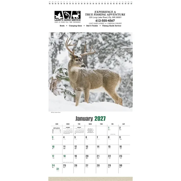 16 x 19 2024 Sportsman calendar.... from ASI 40480 Koozie Group / Norwood Triumph Calendar