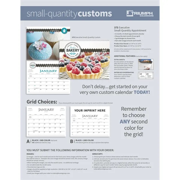 Executive Small Quantity Appointment... from ASI 40480 Koozie Group / Norwood Triumph Calendar