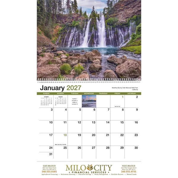 Scenic America® Appointment Calendar - Spiral... from ASI 40480 Koozie Group / HotLine®