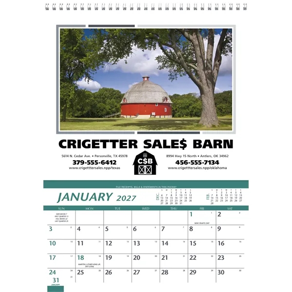 Farm Pocket... from ASI 40480 Koozie Group / Norwood Triumph Calendar