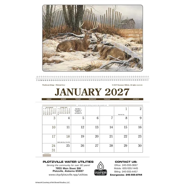 Wildlife Art Pocket... from ASI 40480 Koozie Group / Norwood Triumph Calendar