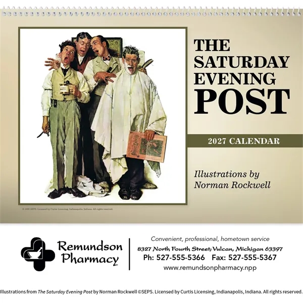 The Saturday Evening Post Pocket... from ASI 40480 Koozie Group / Norwood Triumph Calendar