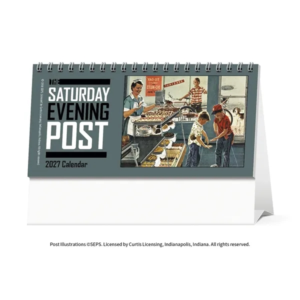 The Saturday Evening Post Desk Calendar... from ASI 40480 Koozie Group / Norwood Triumph Calendar