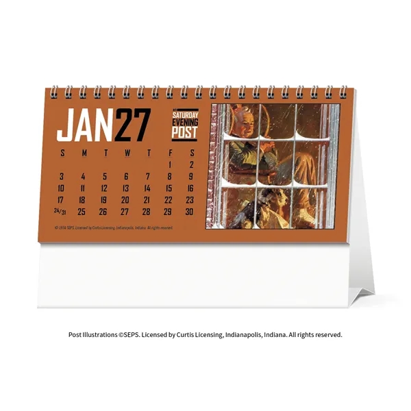 The Saturday Evening Post Desk Calendar... from ASI 40480 Koozie Group / Norwood Triumph Calendar