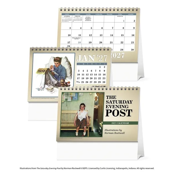 The Saturday Evening Post Large Desk... from ASI 40480 Koozie Group / Norwood Triumph Calendar