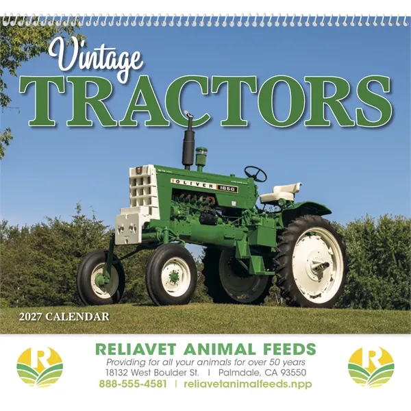 Vintage Tractors Appointment Calendar - Spiral... from ASI 40480 Koozie Group / HotLine®