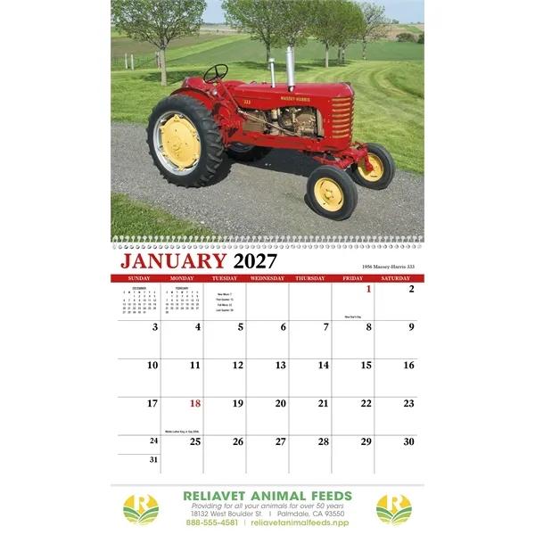 Vintage Tractors Appointment Calendar - Spiral... from ASI 40480 Koozie Group / HotLine®
