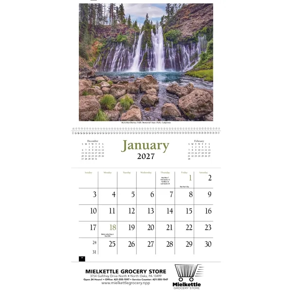 Scenic America® Pocket Calendar... from ASI 40480 Koozie Group / HotLine®