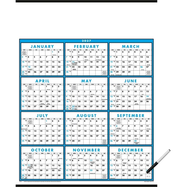 Span-A-Year (Laminated with Marker)... from ASI 40480 Koozie Group / Norwood Triumph Calendar