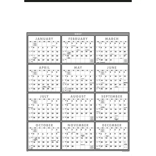 Black & White Span-A-Year Non-Laminated... from ASI 40480 Koozie Group