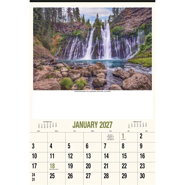 Scenic America® Executive-White Ad Calendar... from ASI 40480 Koozie Group / HotLine®