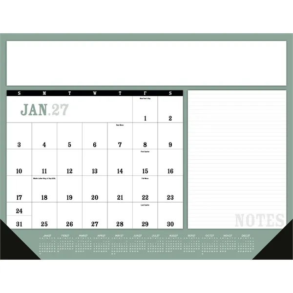 Notes Desk Pad with Vinyl Corners... from ASI 40480 Koozie Group / Norwood Triumph Calendar