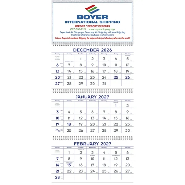 Blue & Grey Commercial Planner... from ASI 40480 Koozie Group / Norwood Triumph Calendar