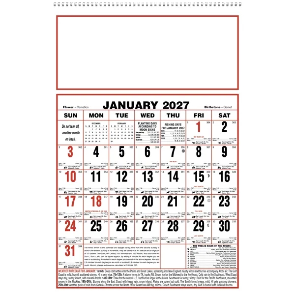 Large Almanac... from ASI 40480 Koozie Group / Norwood Triumph Calendar