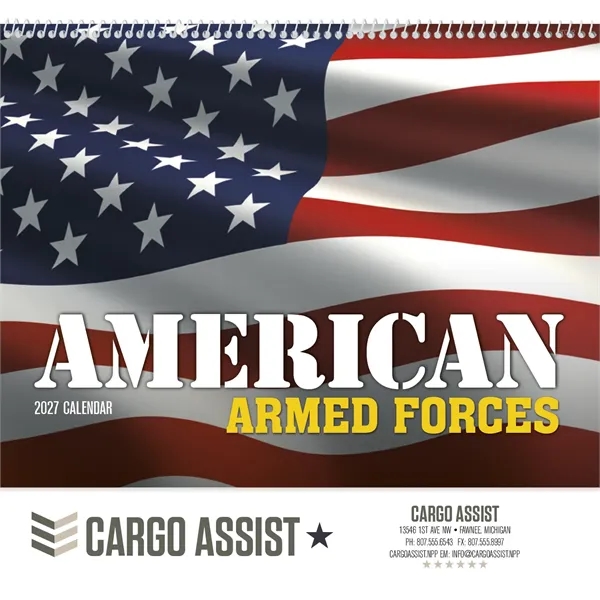 American Armed Forces - Spiral... from ASI 40480 Koozie Group / Norwood Triumph Calendar