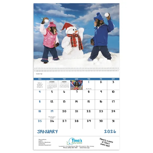 Monkey Mischief - Spiral... from ASI 40480 Koozie Group / Norwood Triumph Calendar