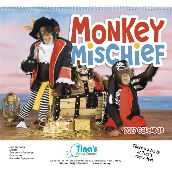 Monkey Mischief - Spiral... from ASI 40480 Koozie Group / Norwood Triumph Calendar