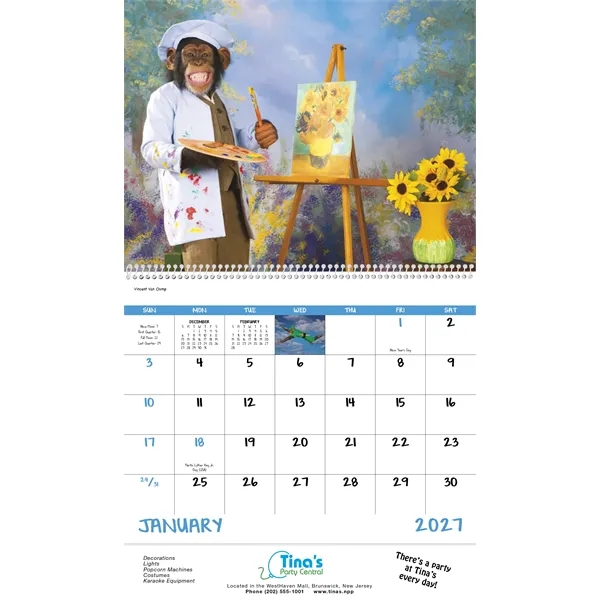 Monkey Mischief - Spiral... from ASI 40480 Koozie Group / Norwood Triumph Calendar