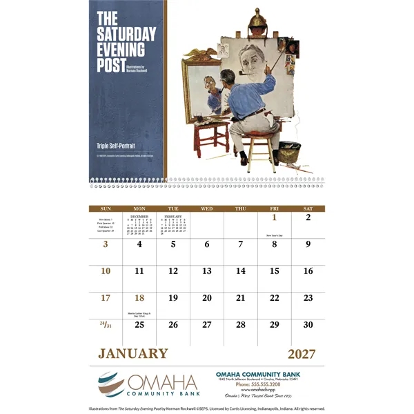 The Saturday Evening Post - Spiral... from ASI 40480 Koozie Group / Norwood Triumph Calendar