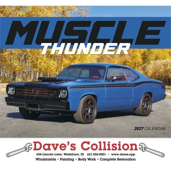 Muscle Thunder - Stapled... from ASI 40480 Koozie Group / Norwood Triumph Calendar