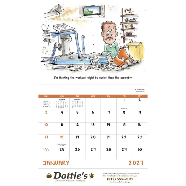 Laughing It Up - Stapled... from ASI 40480 Koozie Group / Norwood Triumph Calendar