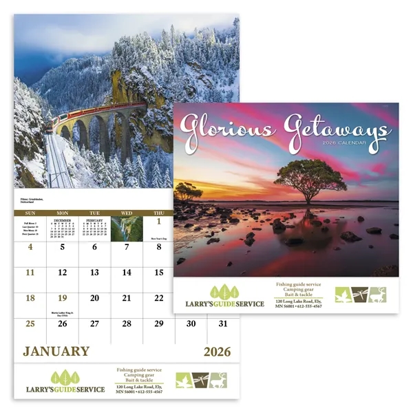 Glorious Getaways - Stapled... from ASI 40480 Koozie Group / Norwood Triumph Calendar