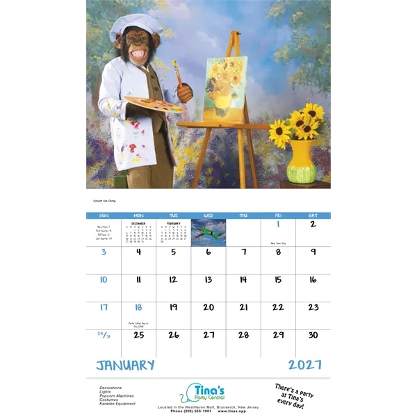 Monkey Mischief - Stapled... from ASI 40480 Koozie Group / Norwood Triumph Calendar