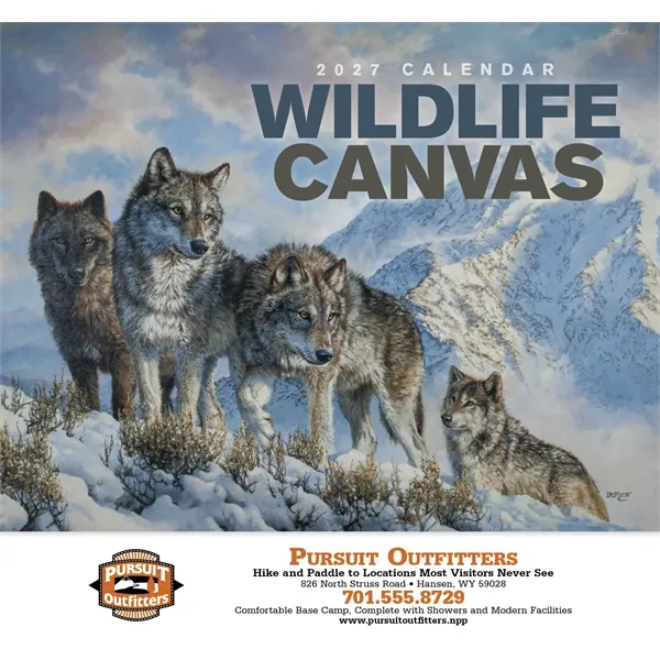Wildlife Canvas - Stapled... from ASI 40480 Koozie Group / Norwood Triumph Calendar