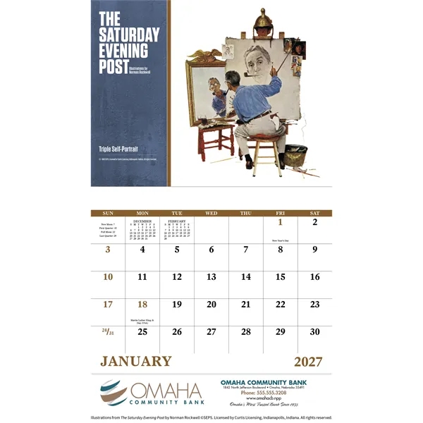 The Saturday Evening Post - Stapled... from ASI 40480 Koozie Group / Norwood Triumph Calendar