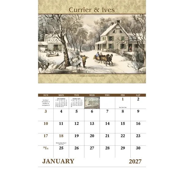 Currier & Ives - Stapled... from ASI 40480 Koozie Group / Norwood Triumph Calendar