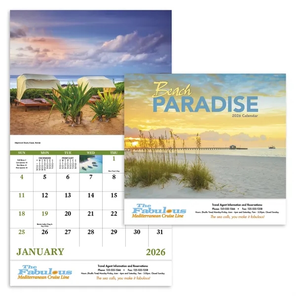 Beach Paradise - Stapled... from ASI 40480 Koozie Group / Norwood Triumph Calendar