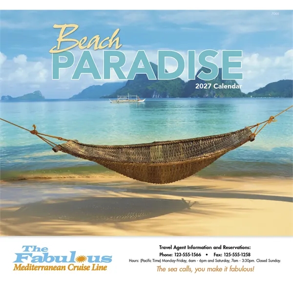 Beach Paradise - Stapled... from ASI 40480 Koozie Group / Norwood Triumph Calendar