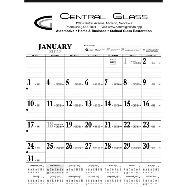 Large Contractor Calendar... from ASI 40480 Koozie Group / HotLine®