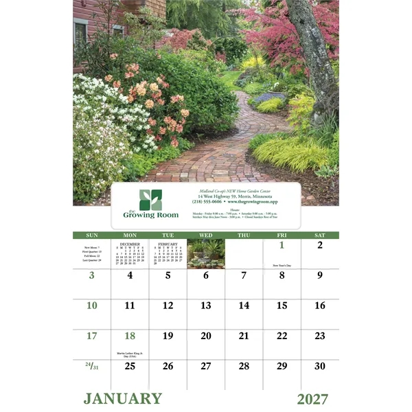 Garden Walk - Window... from ASI 40480 Koozie Group / Norwood Triumph Calendar