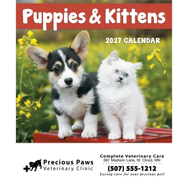Puppies & Kittens - Mini... from ASI 40480 Koozie Group / Norwood Triumph Calendar