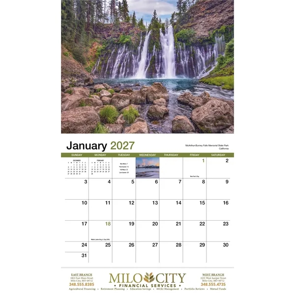 Scenic America® Appointment Calendar - Stapled... from ASI 40480 Koozie Group / HotLine®
