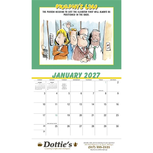 Murphy's Law Appointment Calendar - Stapled... from ASI 40480 Koozie Group / HotLine®