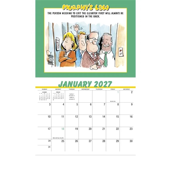 Murphy's Law Appointment Calendar - Stapled... from ASI 40480 Koozie Group / HotLine®