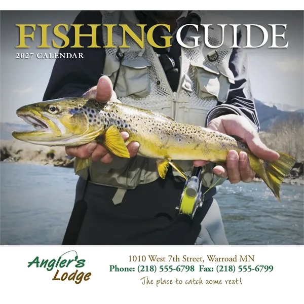 Fishing Guide Appointment Calendar - Stapled... from ASI 40480 Koozie Group / HotLine®