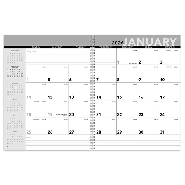 Standard Year Desk Planner with Custom Cover... from ASI 40480 Koozie Group / Norwood Triumph Calendar