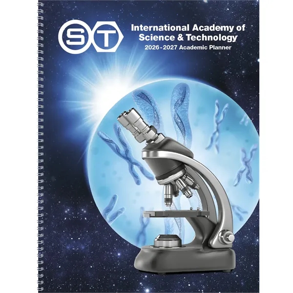 Academic Year Desk Planner with Custom Cover... from ASI 40480 Koozie Group / Norwood Triumph Calendar