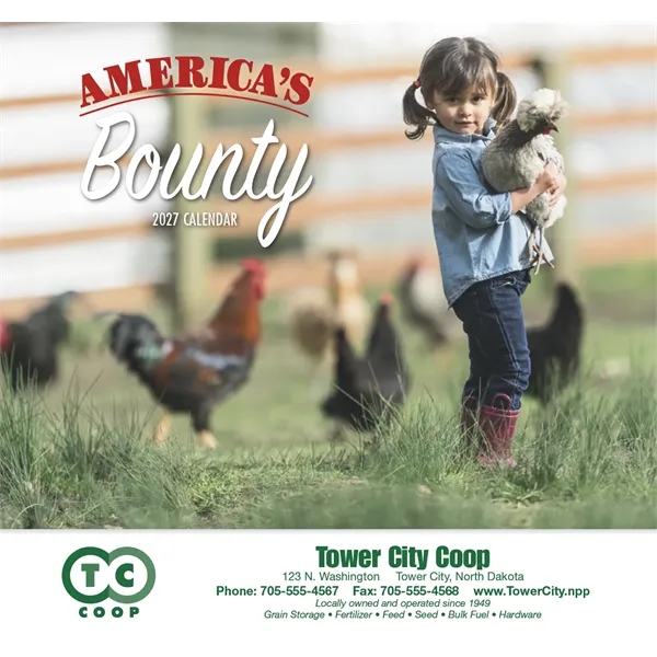 America's Bounty Appointment Calendar - Stapled... from ASI 40480 Koozie Group / HotLine®