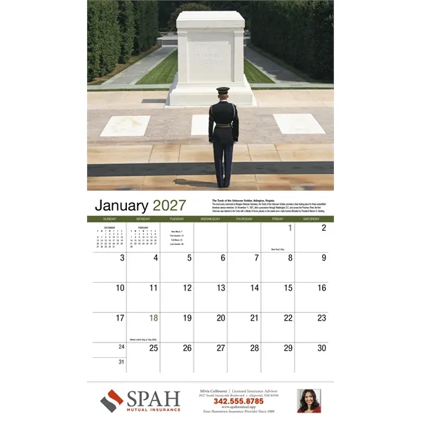 American History Appointment Calendar - Stapled... from ASI 40480 Koozie Group / HotLine®